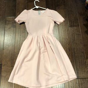 Lularoe blush pink Amelia, xs